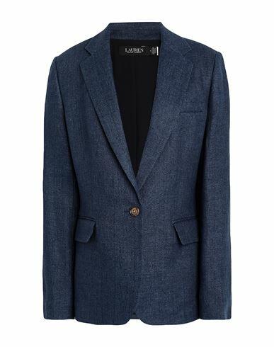 Lauren Ralph Lauren Woman Blazer Navy blue Linen Cover