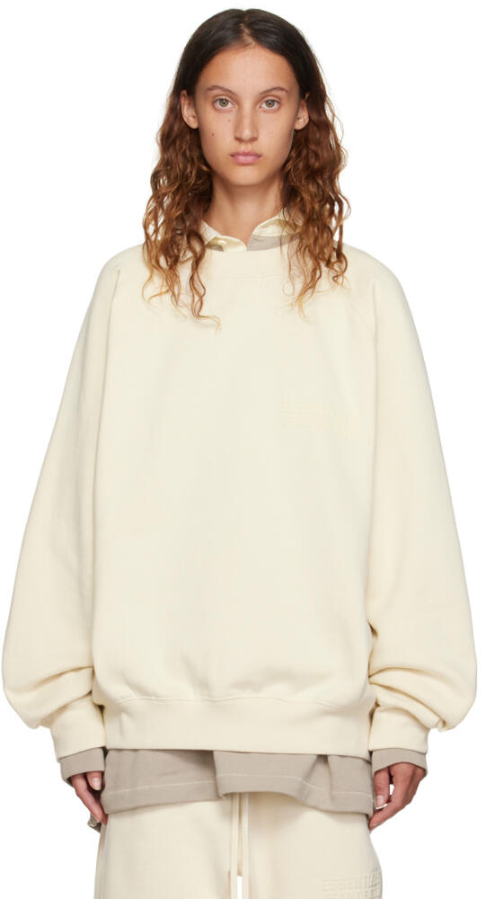 Fear of God ESSENTIALS Off-White Crewneck Sweatshirt Cover