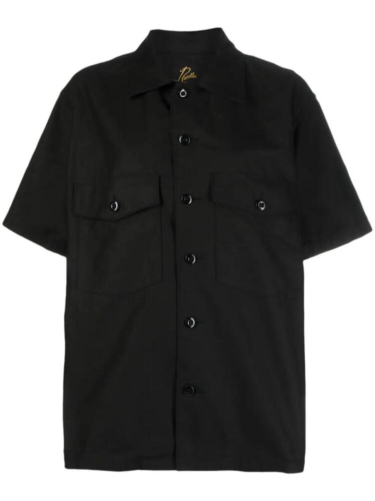 Needles flap-pockets cotton shirt - Black Cover