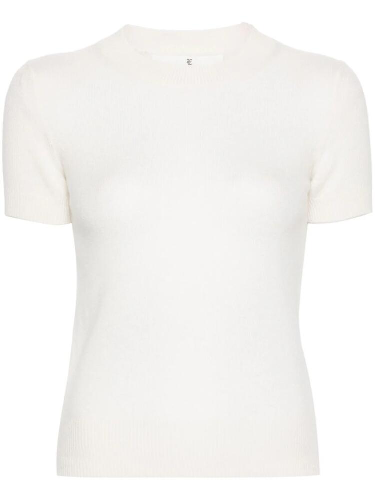 Ermanno Scervino crew-neck cashmere top - White Cover