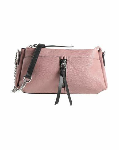 Rǝbelle Woman Cross-body bag Pastel pink Leather Cover