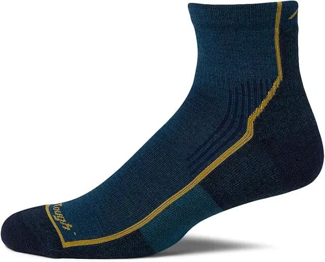 Darn Tough Vermont Hiker 1/4 Socks Cushion (Dark Teal) Men's Quarter Length Socks Shoes Cover