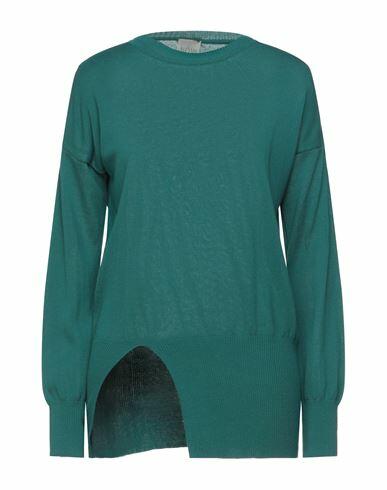 N. o.w. Andrea Rosati Cashmere Woman Sweater Emerald green Cotton, Modal Cover