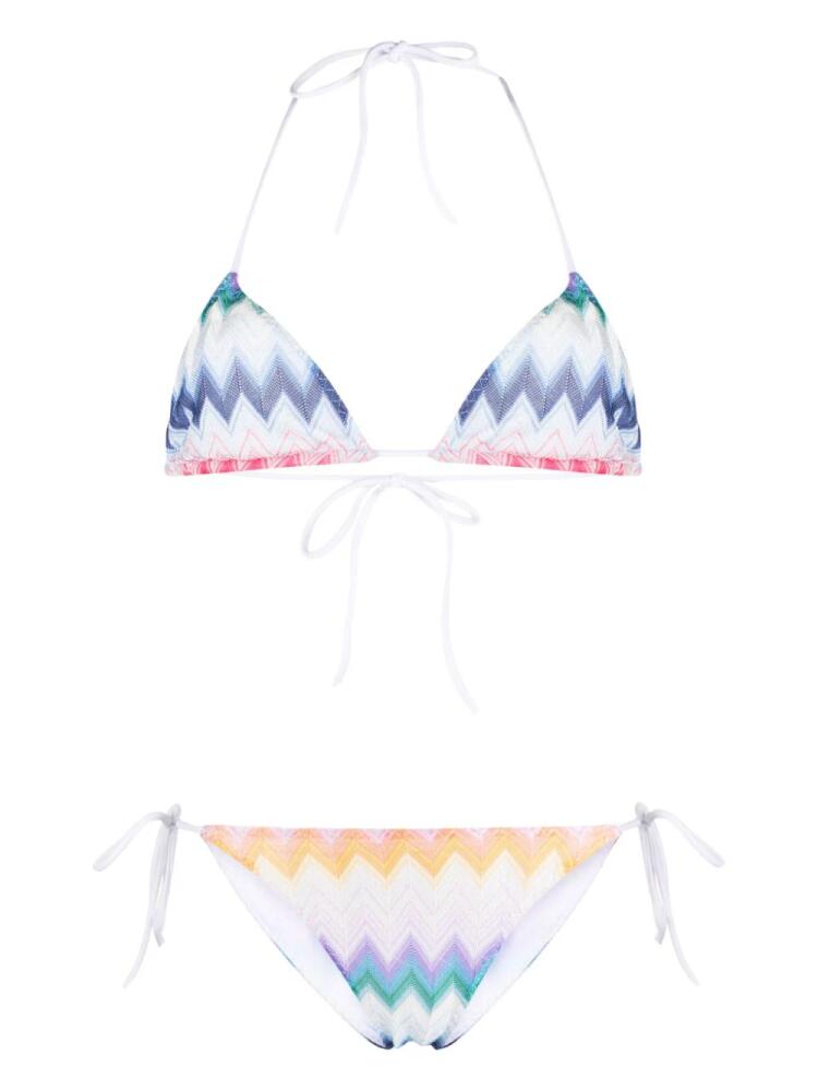 Missoni faded zigzag bikini - Blue Cover