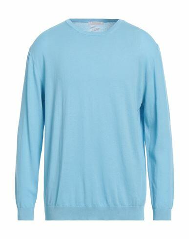 Bellwood Man Sweater Sky blue Cotton Cover