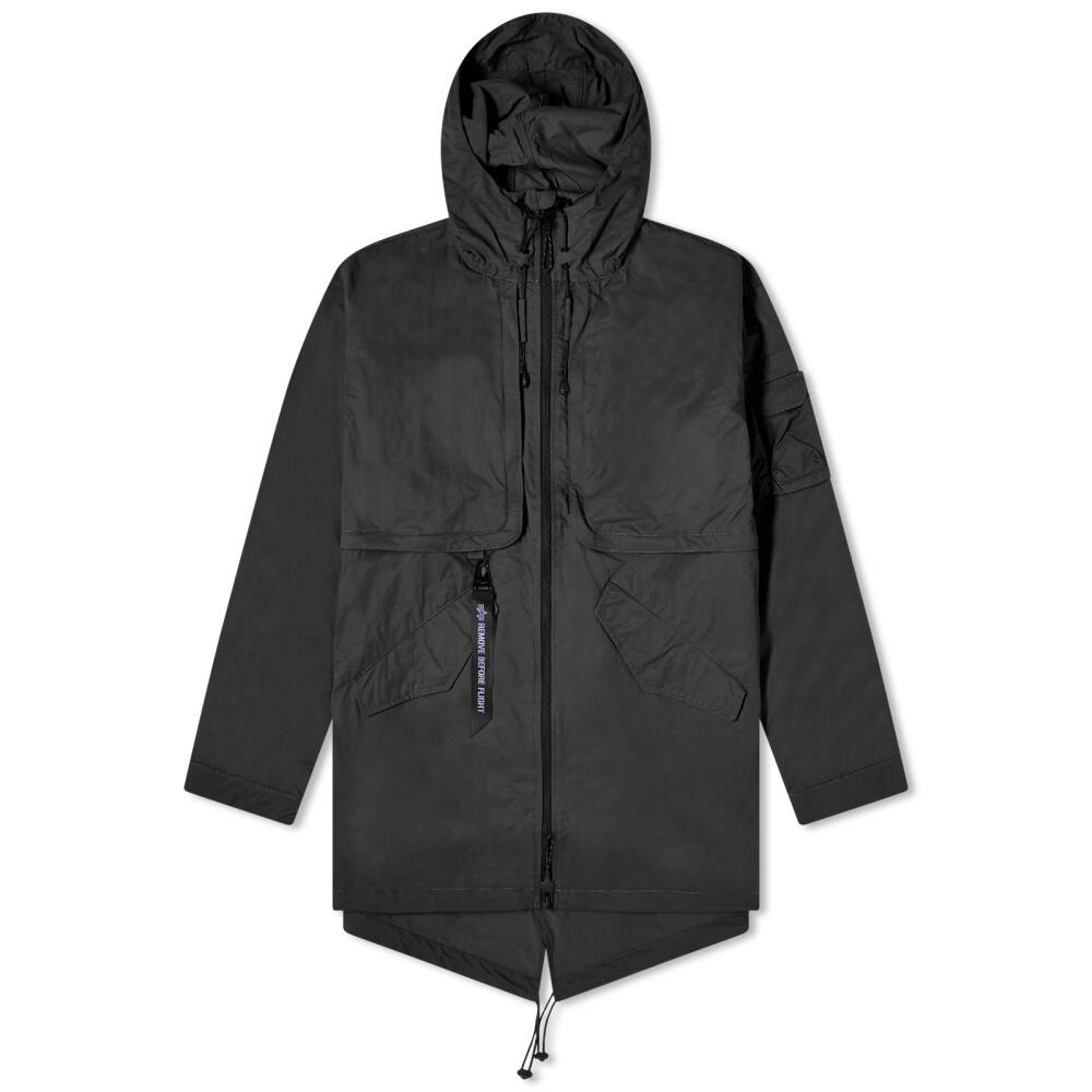 Alpha Industries Men's UV Fishtail Jacket in Black Cover