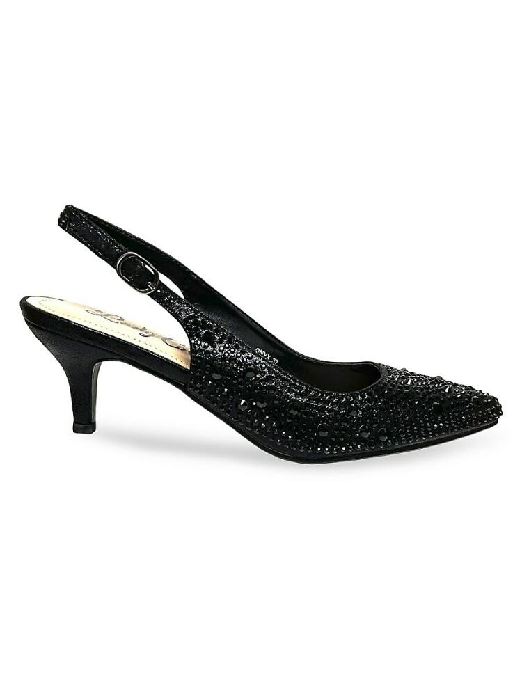 Ninety Union Women's Onyx Embellished Slingback Pumps - Black Cover