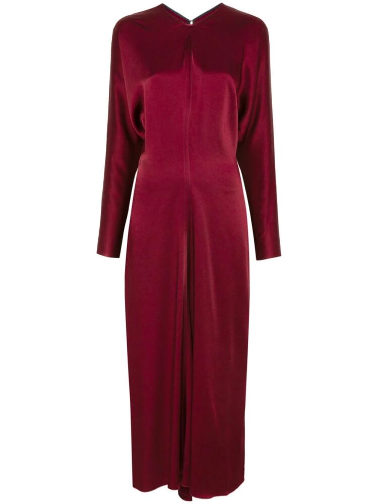 Victoria Beckham dolman-sleeves midi dress - Red Cover