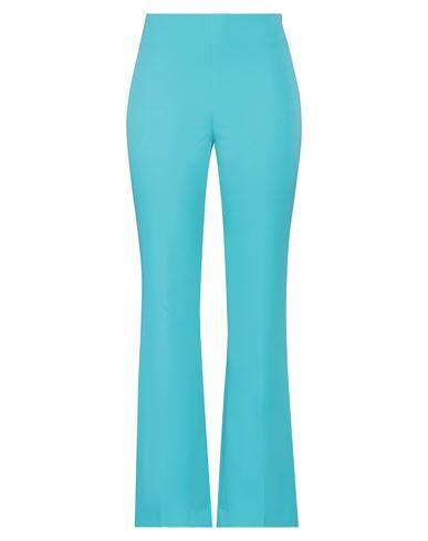 Atos Lombardini Woman Pants Turquoise Polyester, Rubber Cover