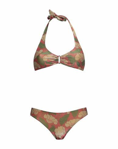 Siyu Woman Bikini Brick red Polyester, Polyamide, Elastane Cover