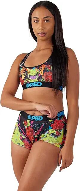 PSD Printed Boyshorts (Black/Rugrats Reptar Roses Bs) Women's Underwear Cover