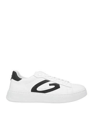 Alberto Guardiani Man Sneakers White Leather Cover