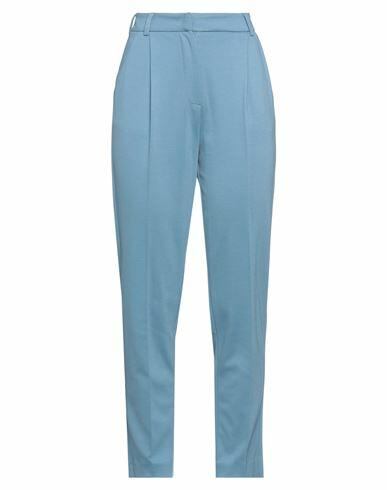 Sfizio Woman Pants Pastel blue Viscose, Polyamide, Elastane Cover