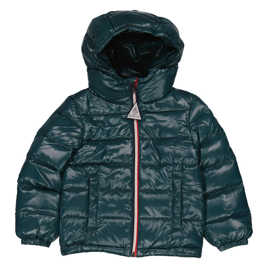 Moncler Boys Dark Green Aubert Down Puffer Jacket Cover