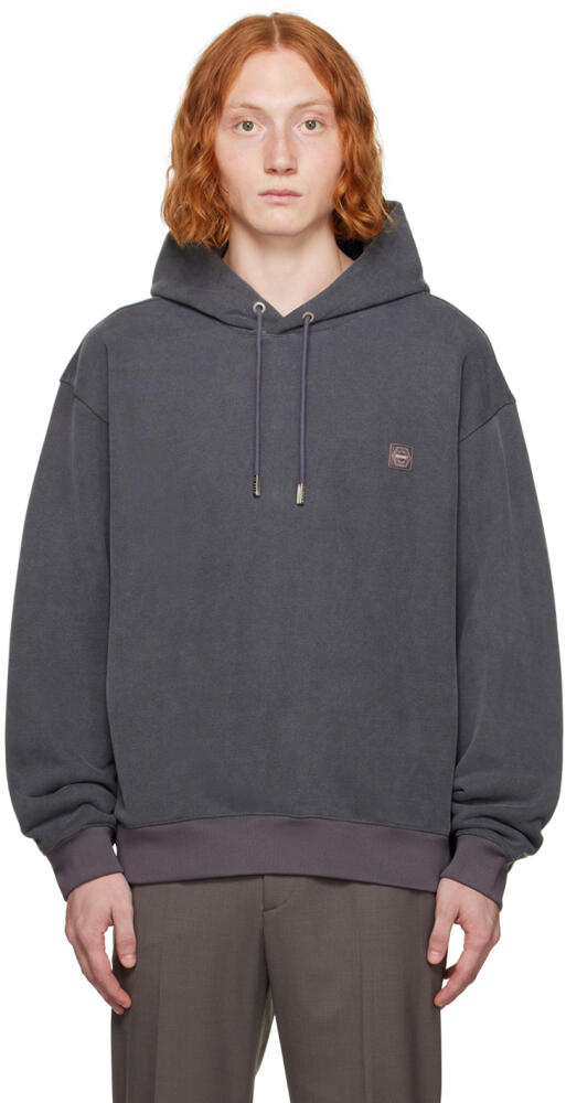 Solid Homme Gray Flocked Hoodie Cover