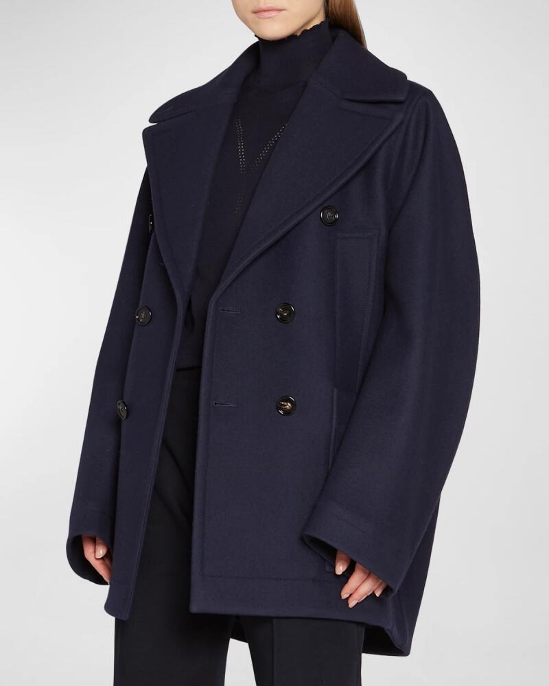 Bottega Veneta Oversize Stretch Wool Coat Cover