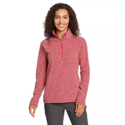 Eddie Bauer Women's Quest Fleece 1/4-Zip - Solid Cover