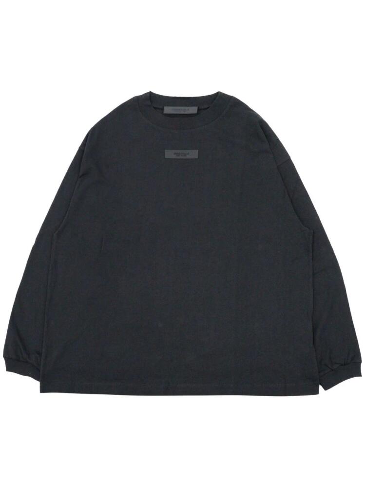 FEAR OF GOD ESSENTIALS logo-appliqué cotton T-shirt - Black Cover