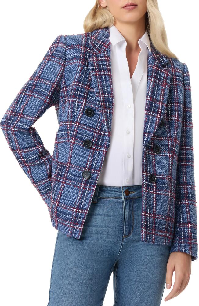 Jones New York Faux Double Breasted Blazer in Bluebell Multi Cover