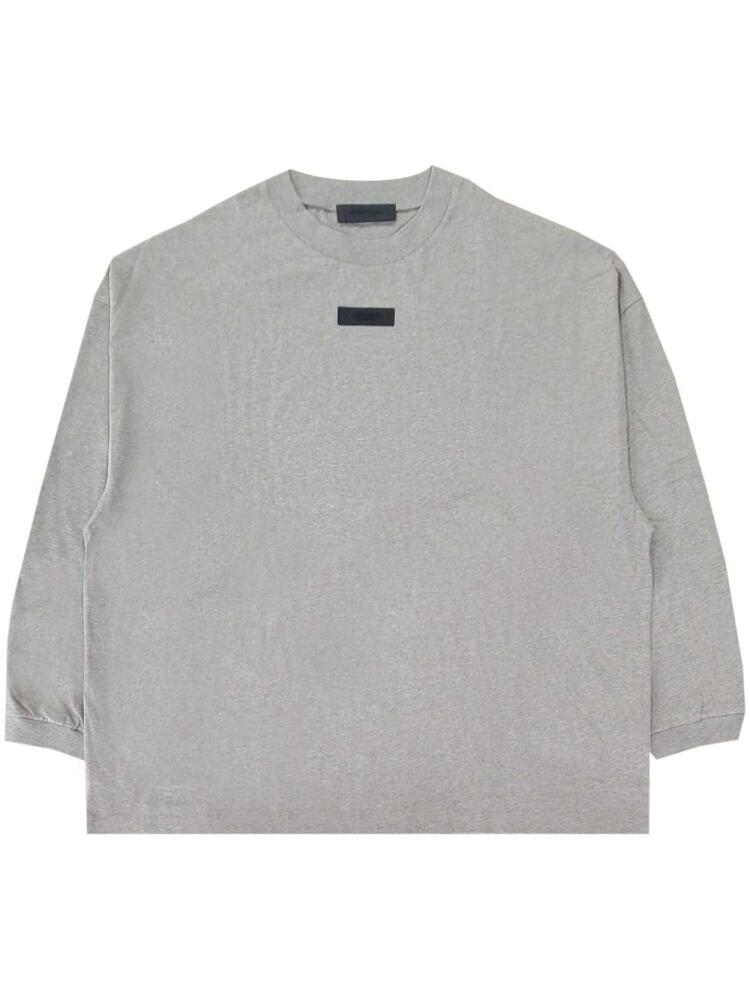 FEAR OF GOD ESSENTIALS logo-appliqué cotton T-shirt - Grey Cover