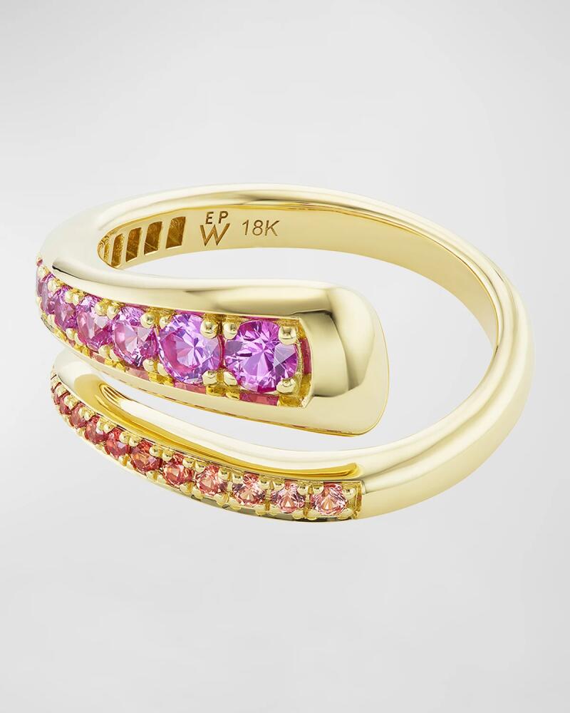 Emily P. Wheeler Wrap Ring in 18K Yellow Gold and Pink Sapphires Cover