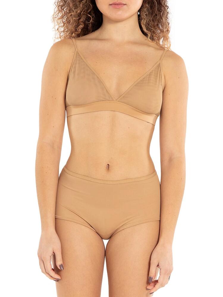 Nude Barre Women's Mesh Bralette - 10AM Beige Cover