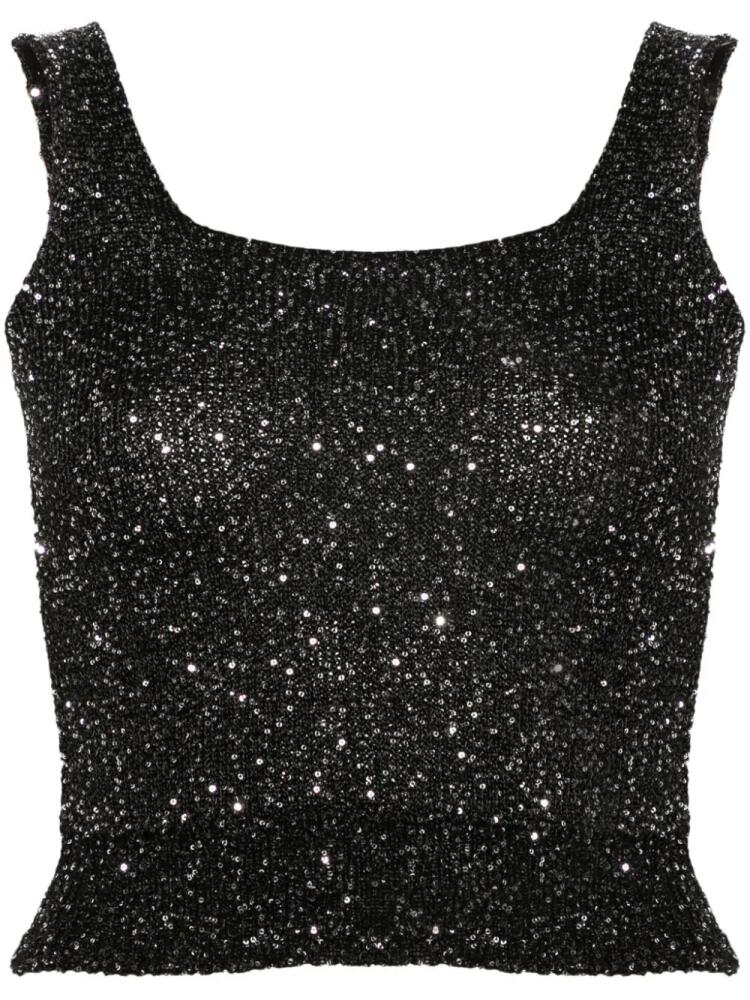 ERMANNO FIRENZE sequinned tank top - Black Cover