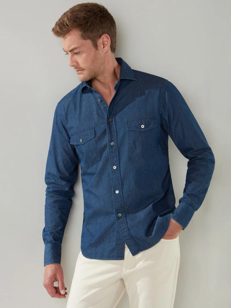 Robert Talbott Denim Butler Shirt in Blue Denim Cover