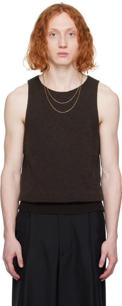 Dries Van Noten Brown Malio Tank Top Cover