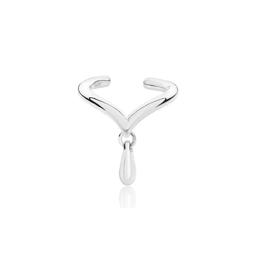 Lucy Quartermaine Drop Cuff with Drip in Sterling Silver Cover