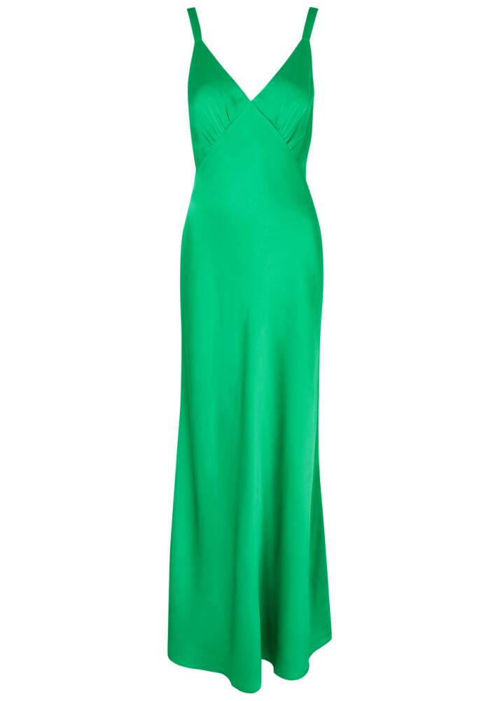 Misha Agustina Satin Maxi Dress - Mint Cover