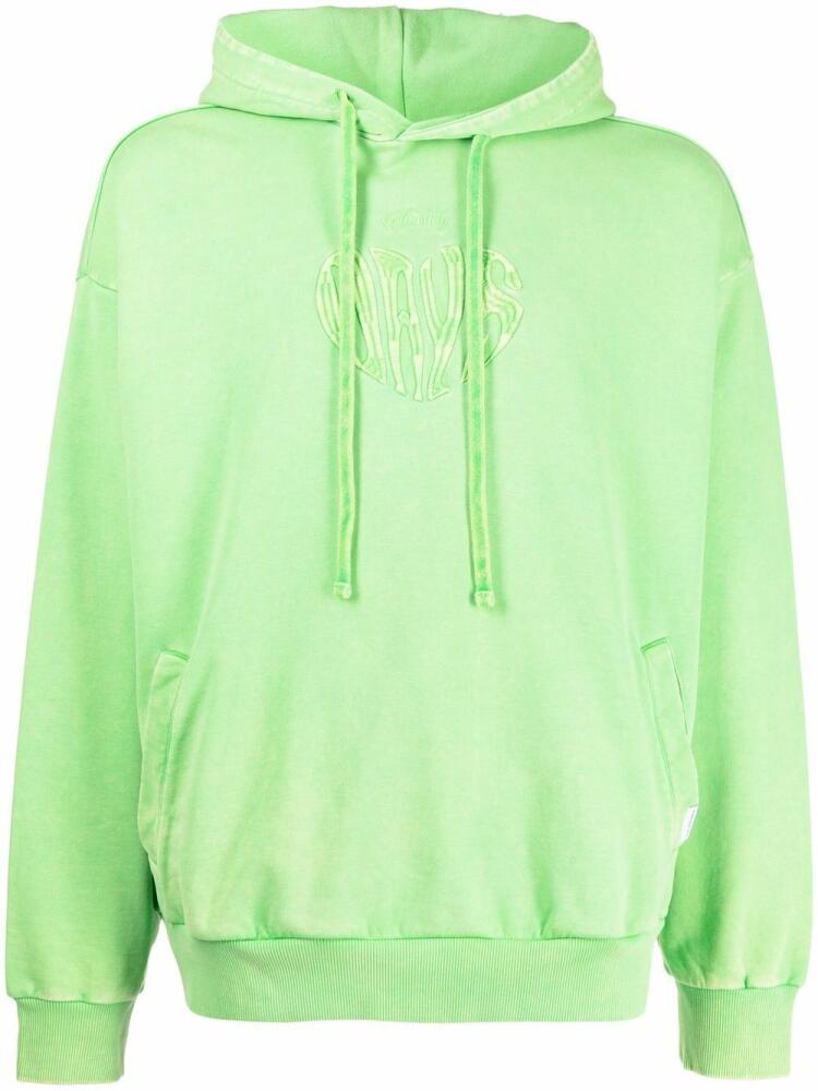 FIVE CM logo-embroidered drawstring hoodie - Green Cover