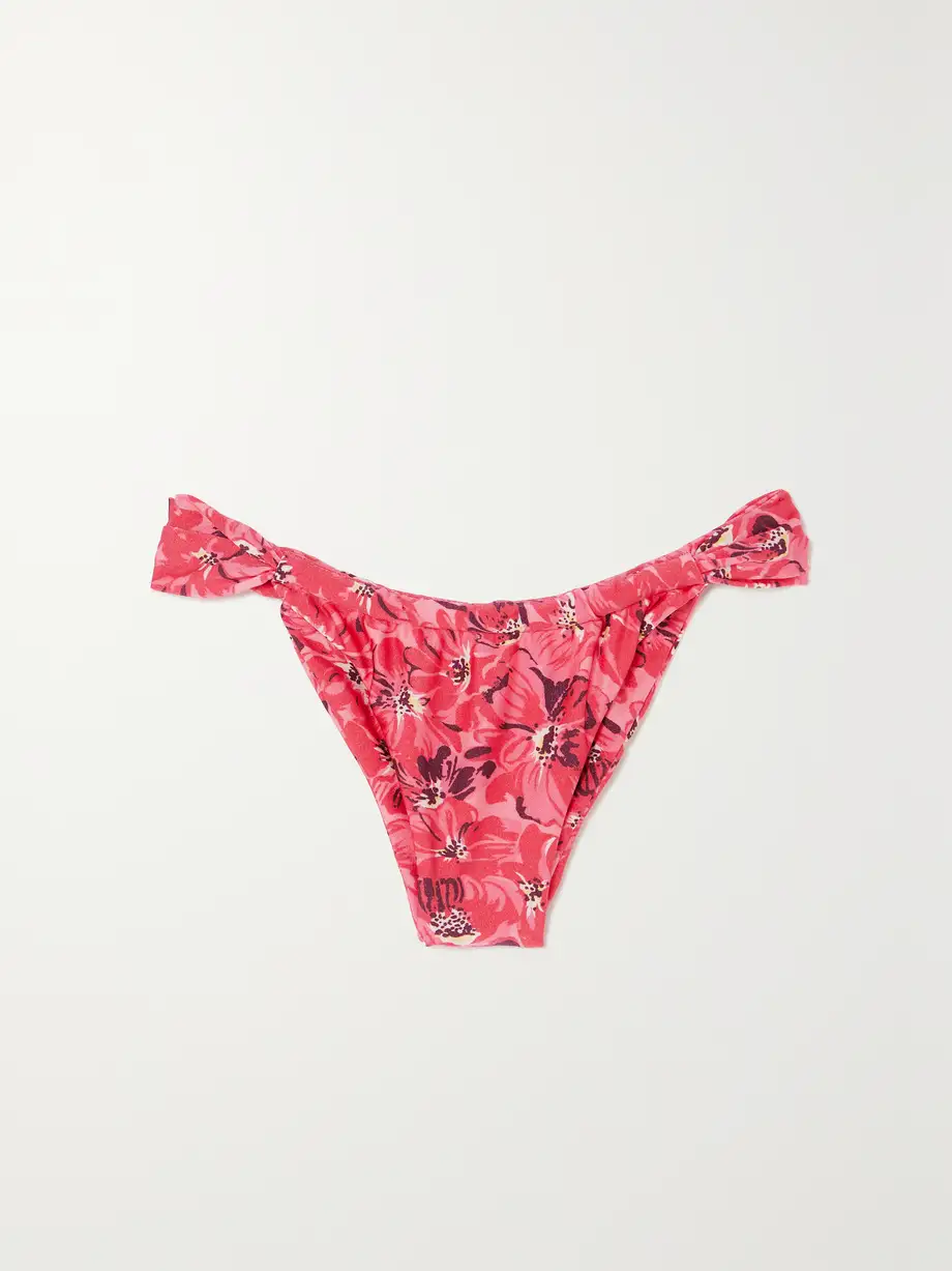 Faithfull - + Net Sustain Andez Floral-print Bikini Briefs - Pink Cover