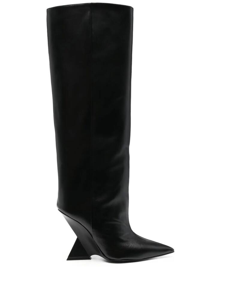 The Attico Cheope knee-high 105mm boots - Black Cover