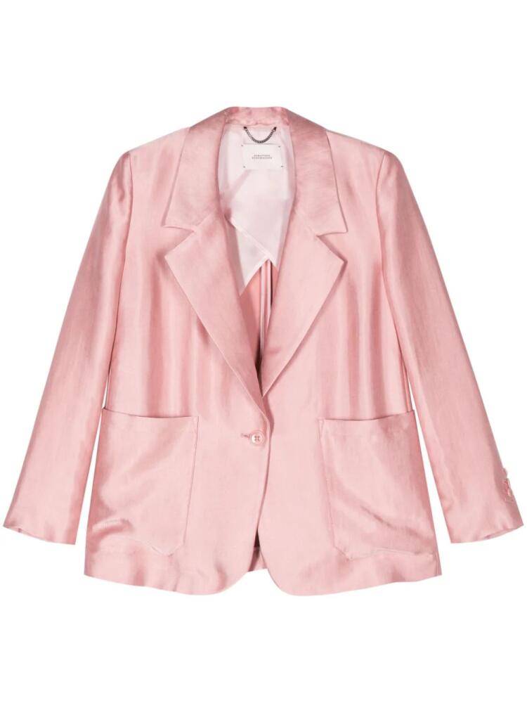 Dorothee Schumacher Slouchy Elegance satin blazer - Pink Cover