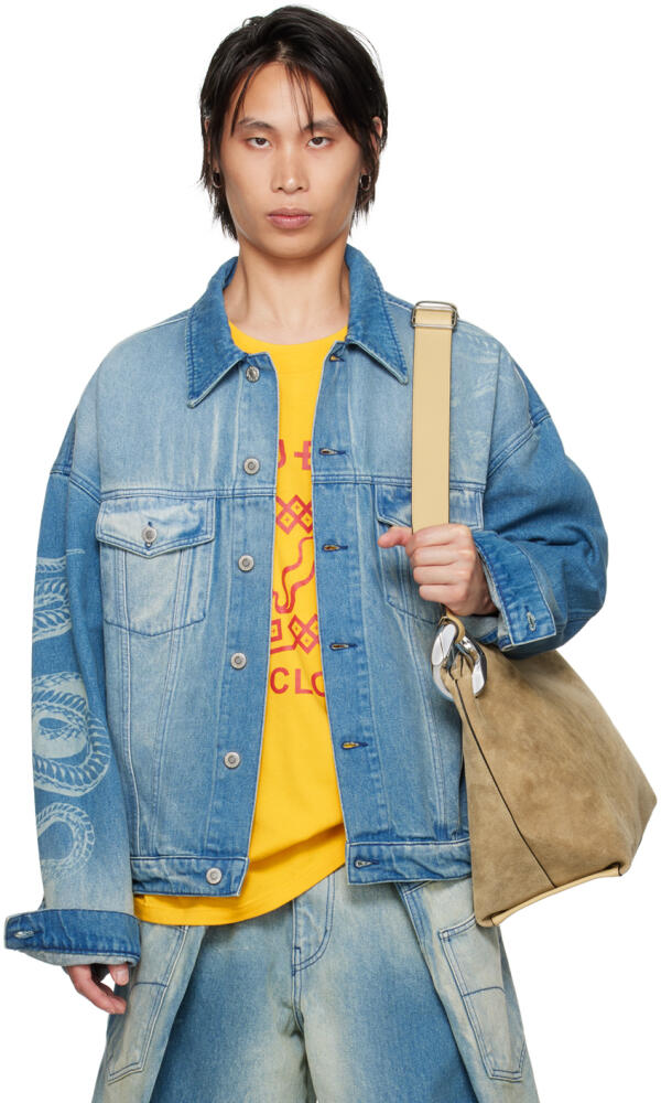 LU'U DAN Blue CLOT Edition Denim Jacket Cover