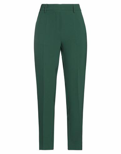 Rue Du Bac Woman Pants Dark green Polyester, Elastane Cover