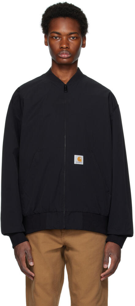 Carhartt Work In Progress Black Water-Repellent Bomber Jacket Cover