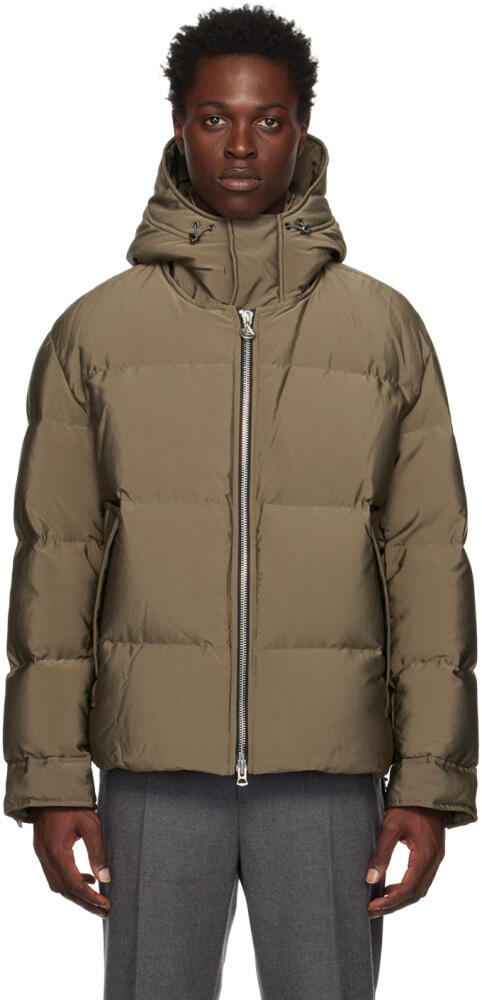 Solid Homme Khaki Cropped Down Jacket Cover