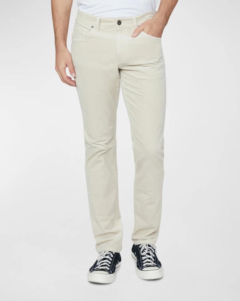 PAIGE Men's Lennox Slim Micro-Corduroy Pants Cover