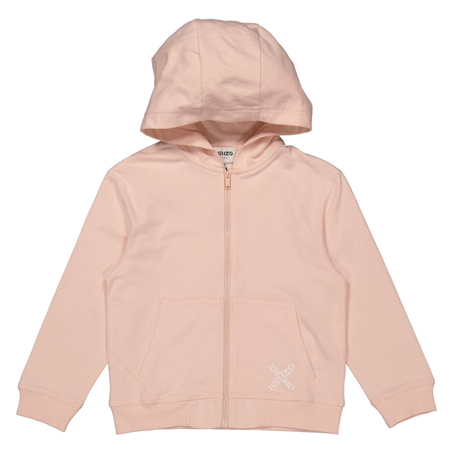 Kenzo Girls Pink K Sports Logo Zip-Up Hoodie Cover