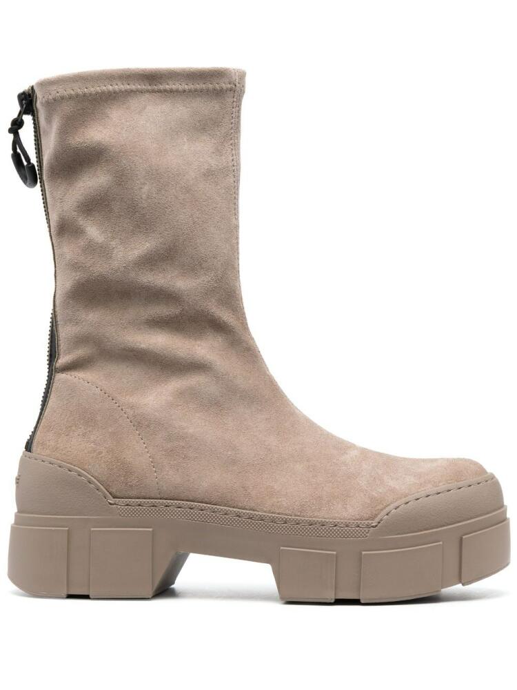 Vic Matie 40mm suede ankle boots - Neutrals Cover