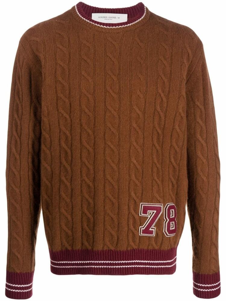 Golden Goose cable-knit jumper - Brown Cover