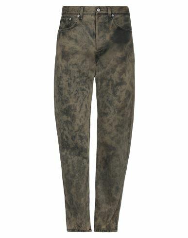 Dries Van Noten Man Jeans Military green Cotton Cover