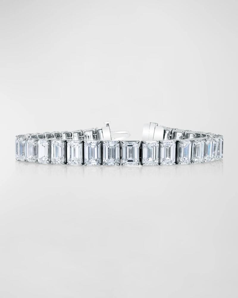 Neiman Marcus Diamonds Platinum North-South Prong-Set Diamond Tennis Bracelet, 7.90tcw Cover