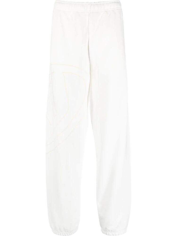 Diesel P-Marky-Megoval cotton track pants - White Cover