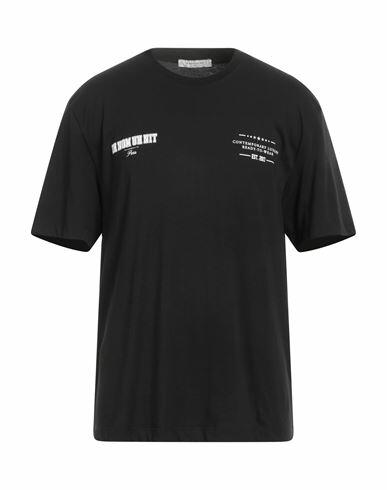 Ih Nom Uh Nit Man T-shirt Black Cotton, Elastane Cover