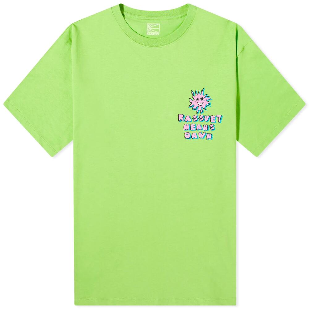 RASSVET Men's R.M.D T-Shirt in Lime Cover