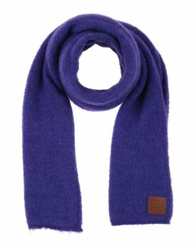 Sandro Woman Scarf Purple Mohair wool, Polyamide, Elastane Cover