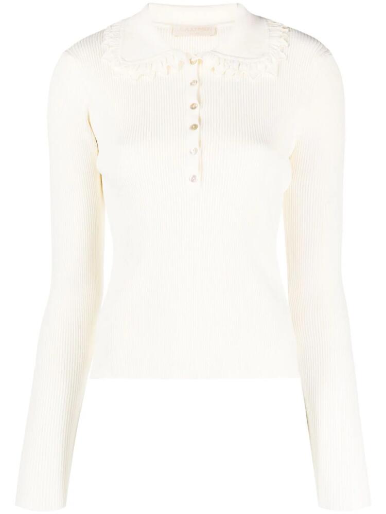 Ulla Johnson Alabaster fine-ribbed jumper - Neutrals Cover